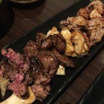 炉端処 一心 - 炭火焼き盛り合わせ　２～３人前　2015/10