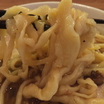 麺や 七彩 - 喜多方肉そば（煮干し）の麺