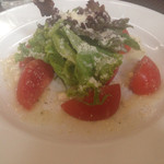 レストラン 花水 - 自然栽培トマトのサラダ