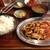 焼肉天国赤坂 - ホルモン定食450円。更にはカルビ400円ものってます
