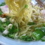さつき食堂 - 塩ラーメンの麺