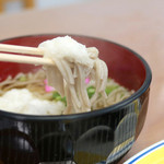 滝美食堂 - いやそばはそば粉が多めなので太くて短め。 '15 7月下旬