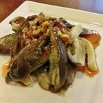 晴々飯店 - 蒸し茄子の四川風　800円