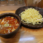 つけ麺 あまのや - あまのやつけ麺(辛)、250g、650円。