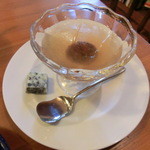 なんだかうれしい。 - 『栗の渋皮煮のゼリー』チョコ付!!!（その日の手作りデザート）