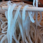 くいものや ラ・ネージュ - 磐梯町産「会津のかおり」100％の十割蕎麦（H26.7.2撮影）