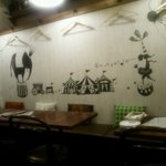 akabanesupeimbarushiruko - 店内壁の絵は「サーカス」