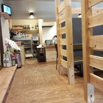 笠岡市神島　鉄板焼き　一本松　店内(2015.10.16)