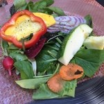 野菜がおいしいレストラン LONGING HOUSE - 新鮮野菜サラダ