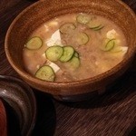 宮崎料理きかんたろby侍 - 宮崎郷土料理の冷や汁（2015/5月）