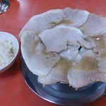 龍仙 - 2015/09 こってりチャーシュー麺＋唐揚げ定食