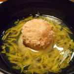 太田なわのれん - 吸物　帆立貝の菊花仕立