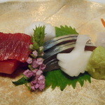 太田なわのれん - 鮪、〆鯖、烏賊