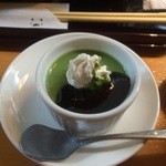 炭豚亭 - デザートの抹茶プリン【料理】