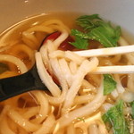 お多福 - 例によって麺を前に