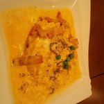 ファミリーキッチン ボチャカ - カルボナーラオムライス♪