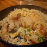 モヒカンらーめん - ④これが噂の「とんこつ飯」→出来上がりー！（＾0＾）