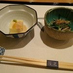 寿司 濱芝 - 小鉢２点