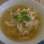 隆蓮 - 鶏葱スープ麺セット850円2015年2月23日隆蓮