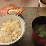 日本料理 晴山 - 御飯と留椀