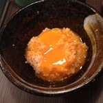 熊の焼鳥106 - 玉ひも卵かけご飯