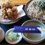 手打ち蕎麦 神楽坂 - かき揚げせいろ 1080円