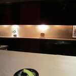 銀座うち山 - カウンター向かい