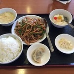 泰山亭 - 豚肉とピーマン炒め