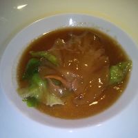 ワキヤ 一笑美茶樓 - コラーゲンたっぷりヨシキリむなびれの上海風温野菜添え