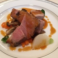 コット ア コット - 肉料理(豚肩ロースのペッパーロースト 赤ワインビネガーソース)