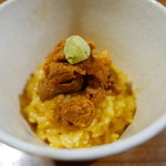 佳肴みを木 - 〆の雲丹ご飯。ご飯にもたっぷり雲丹が、まるでTKG！