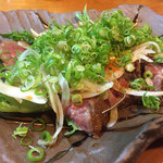 Kappou Robata Washin - 和牛イチボとロースのステーキ