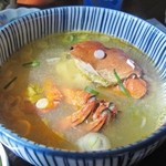 裏五頭山荘 - 川蟹汁