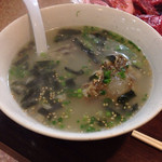 焼肉たきもと - テールスープ950円