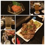 刈生 - １０日振りの酒達と❤
❤油淋鶏✨ほや塩辛❤
❤熱燗は奈良のナンチャラ(￣▽￣