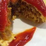 麻布食堂 - オムライス割ってみました♪