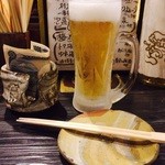 新川にしや - H27.10　最初のビール！