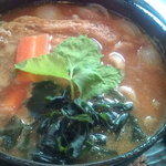 ほくほく庵 - みそ煮込みうどんです。