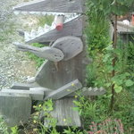 ほくほく庵 - 入口そばにある「オブジェ(?)」です。