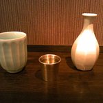 酒守 - 李朝風の徳利と錫の盃