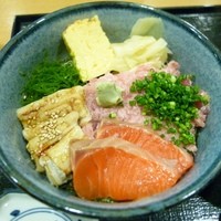 魚屋 小次朗 - 穴子・ネギトロ・サーモン丼