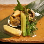 禅紫 - 15.10　あわびバター焼き(1,800円)