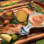 さ行 - のどぐろ かます 銀だらの西京焼き イチジクのゴマだれ 銀杏