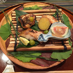 さ行 - のどぐろ かます 銀だらの西京焼き イチジクのゴマだれ 銀杏