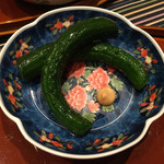 さ行 - きゅうりの昆布漬け