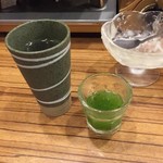 Koube Samugyopusaru - コーン茶か柚子茶をチョイス