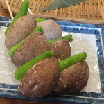 磯丸水産 - 椎茸の串焼き