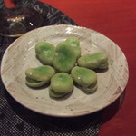 鮨座 醤の - コースの1品の3　ソラマメ