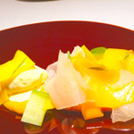 レストランディファランス - 鶏肉とカジキと南瓜