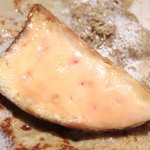 ル スプートニク - ランチコース 7128円 のフォアグラ、茸のクレープ、トリュフ、ポーチドエッグ、キノコアイス、キノコソテー